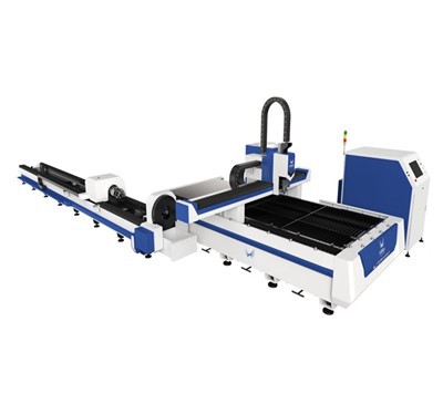 Folha de mesa de tamanho compacto e máquina de corte a laser de fibra de tubo