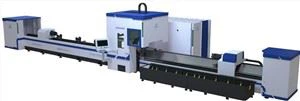 Máquina de corte a laser de fibra cnc de folha de tubo de 3 mandril profissional